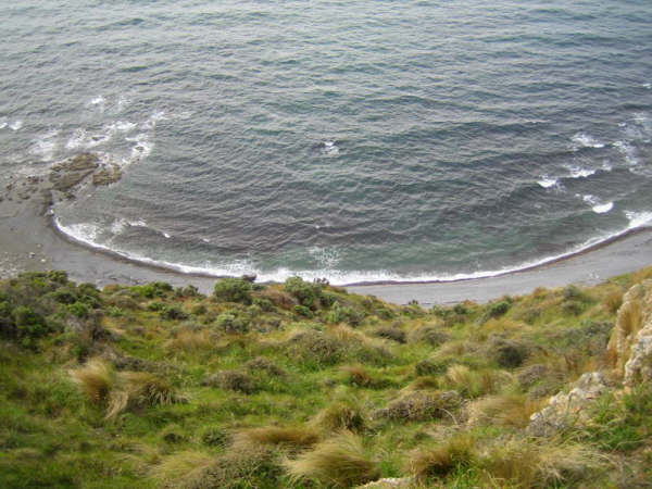 ... et sur notre droite, à pic, la mer de Tasmanie.