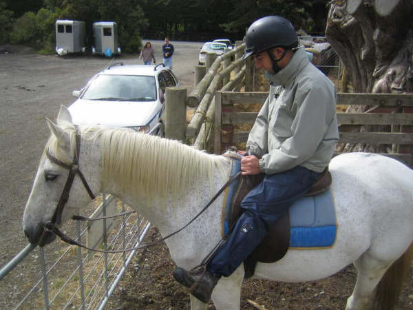 Seb et son cheval blanc