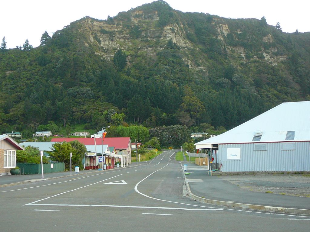 Le centre ville de Te Araroa.