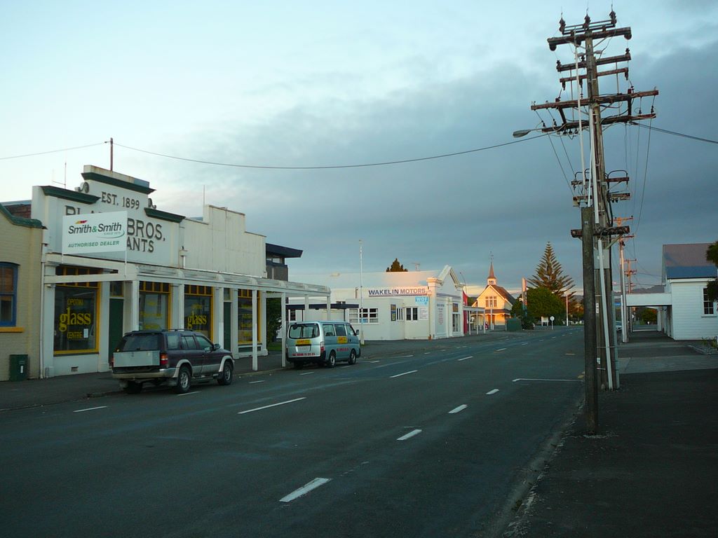 Opotiki est un petit village typique de la Nouvelle Zélande ...