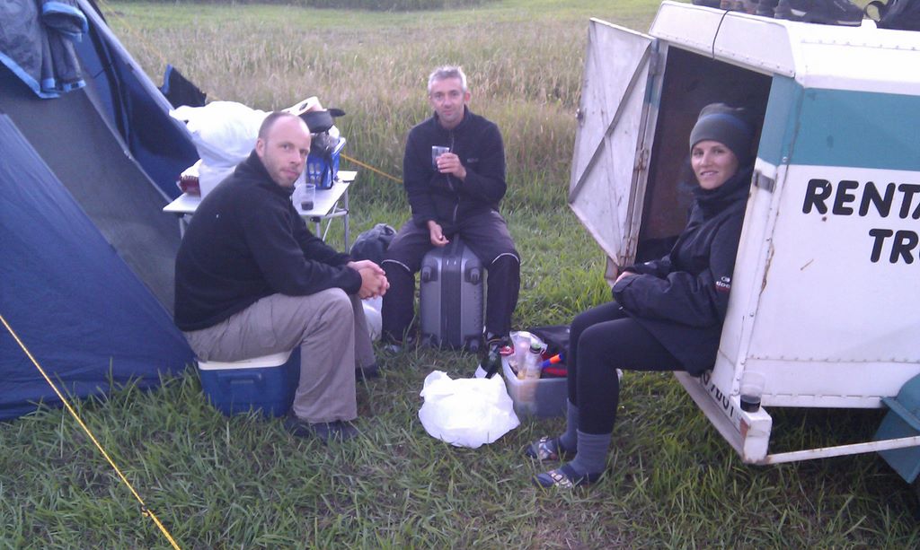 Le diner au camping.