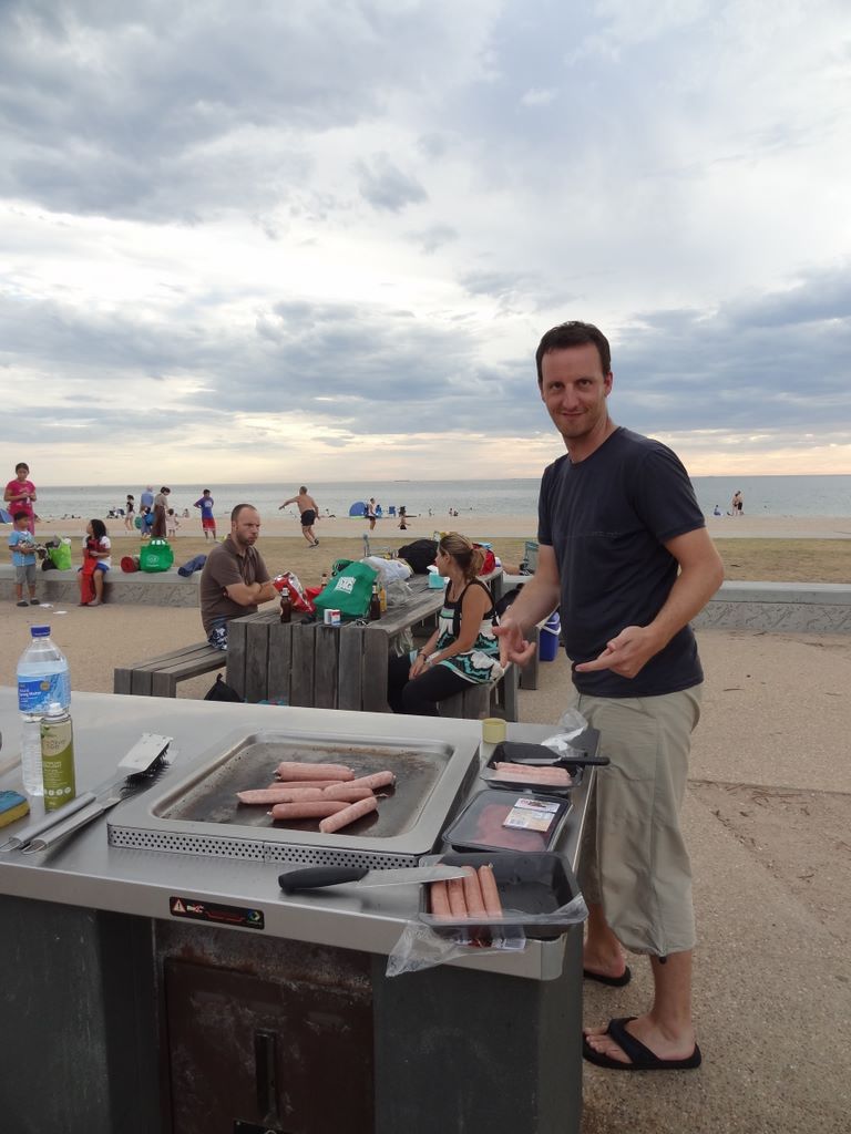 Barbecue sur la plage