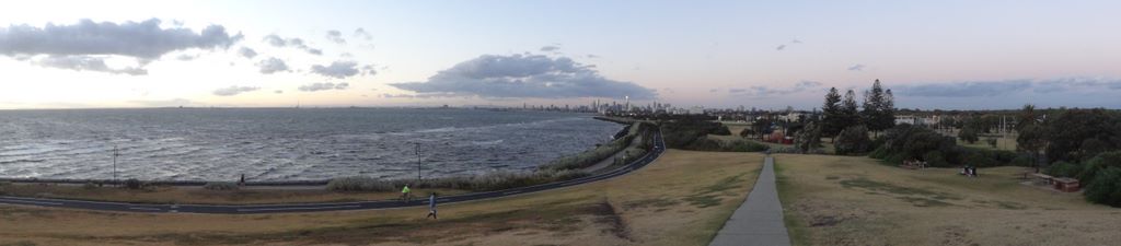Panorama depuis Elwood, au sud de Melbourne