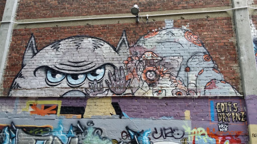 Street art dans Wellington.