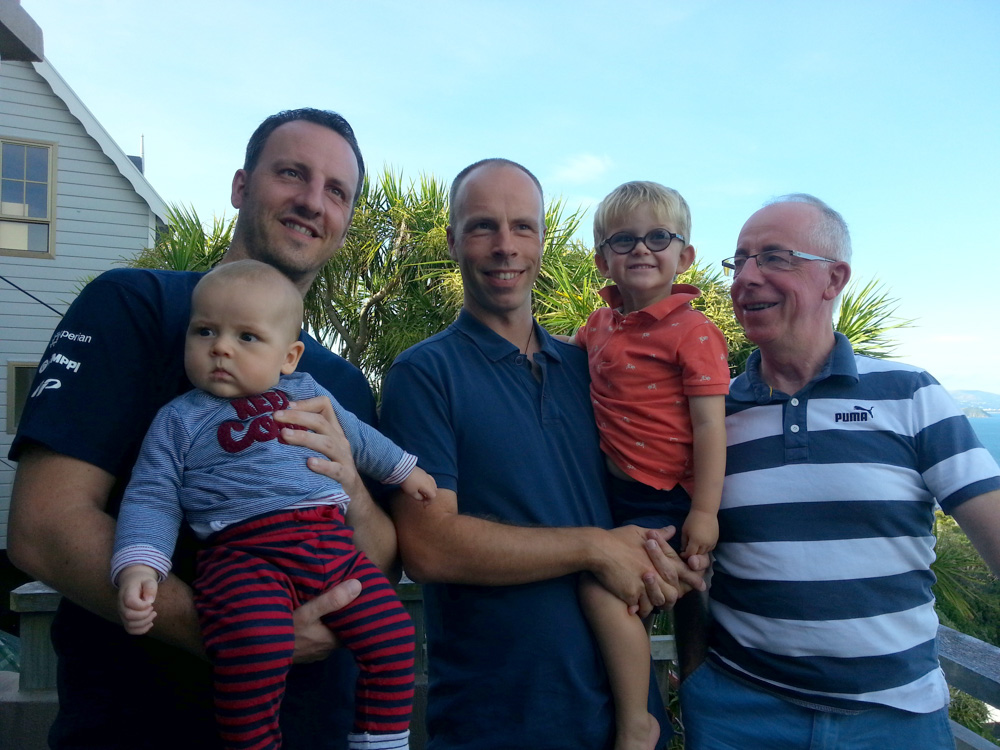 Photo de famille à Wellington.