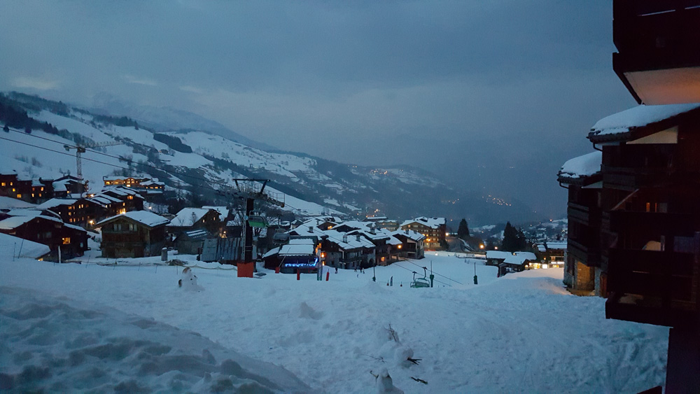 ... des villages de montagne sous la neige