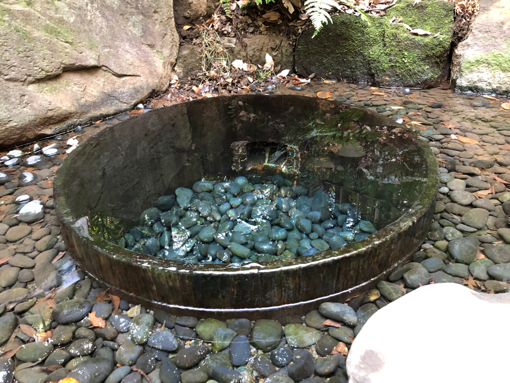 Une source sacrée au Meiji Shrine.