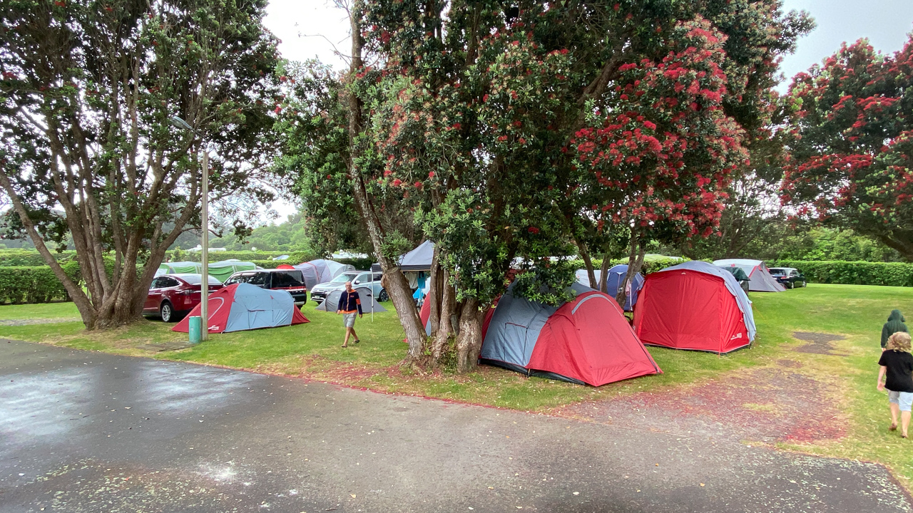 En camping a Paekakariki avec la whanau